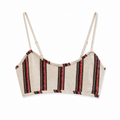 STRIPE BRA TOP - RED