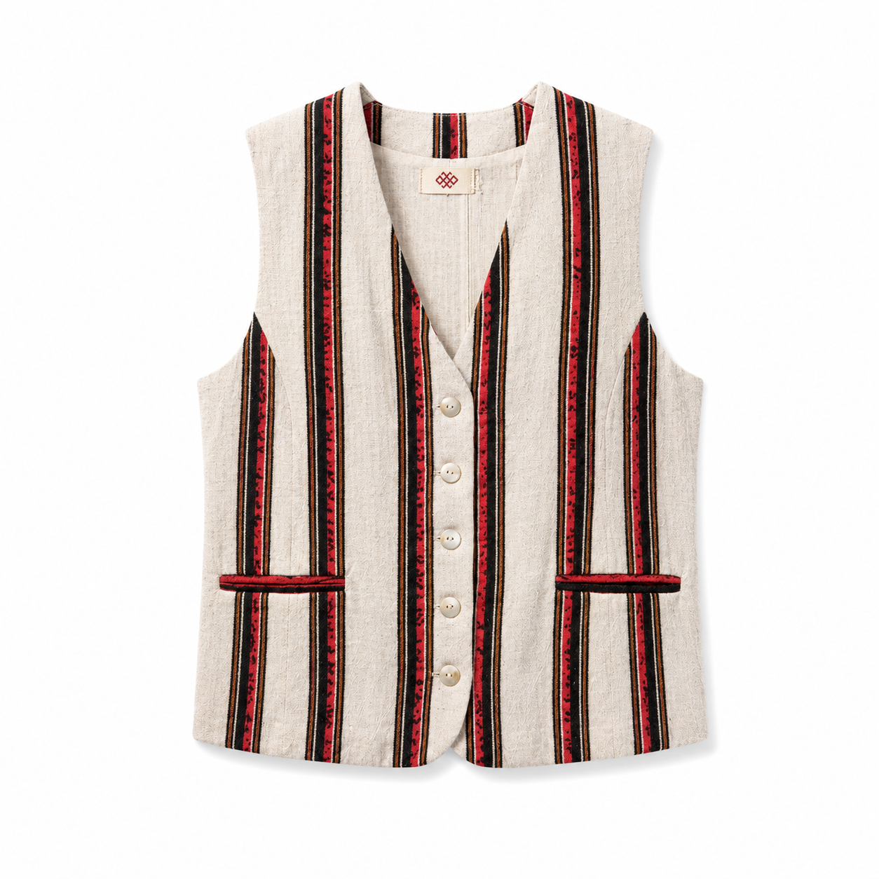 STRIPE VEST - RED
